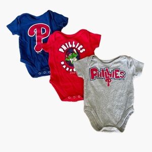 Phillies One Piece Set of 3 size 0-3 months